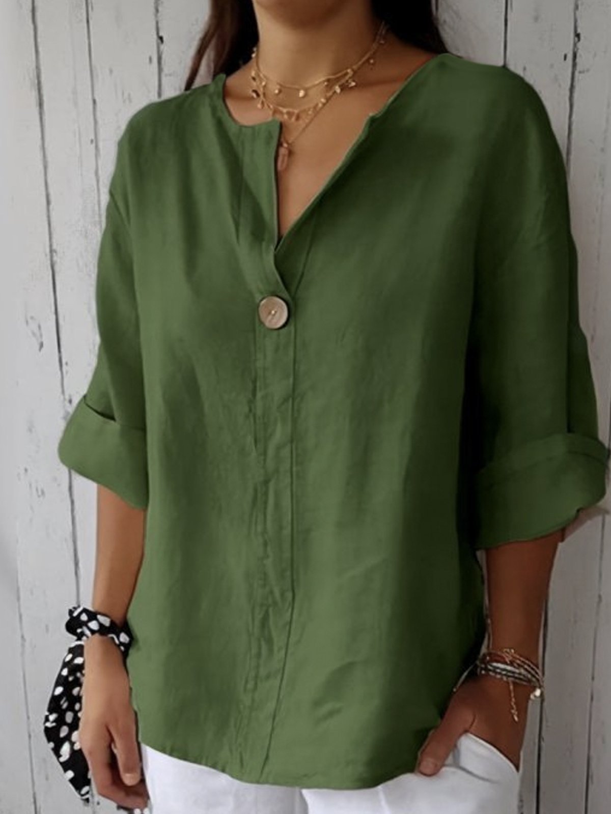 Amara Relaxed V-Neck Top