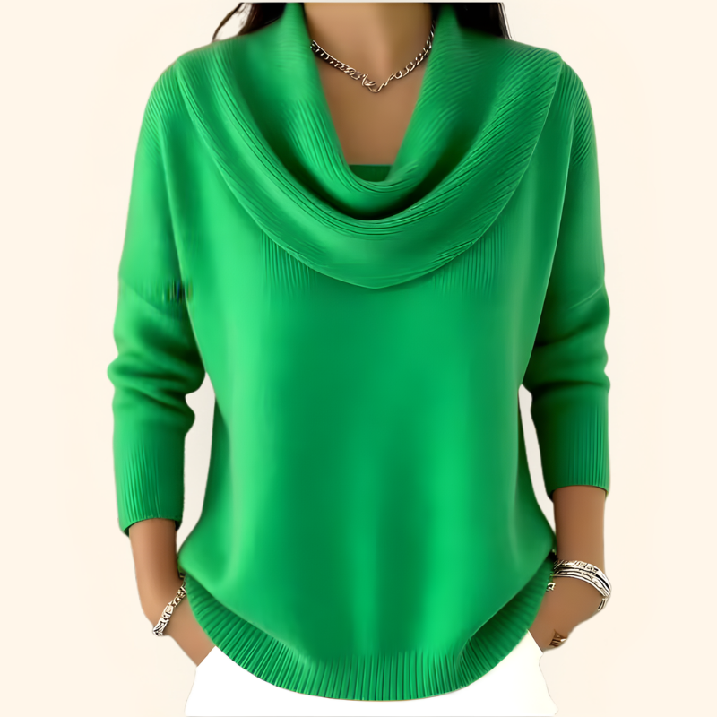 Gwen Draped Collar Sweater