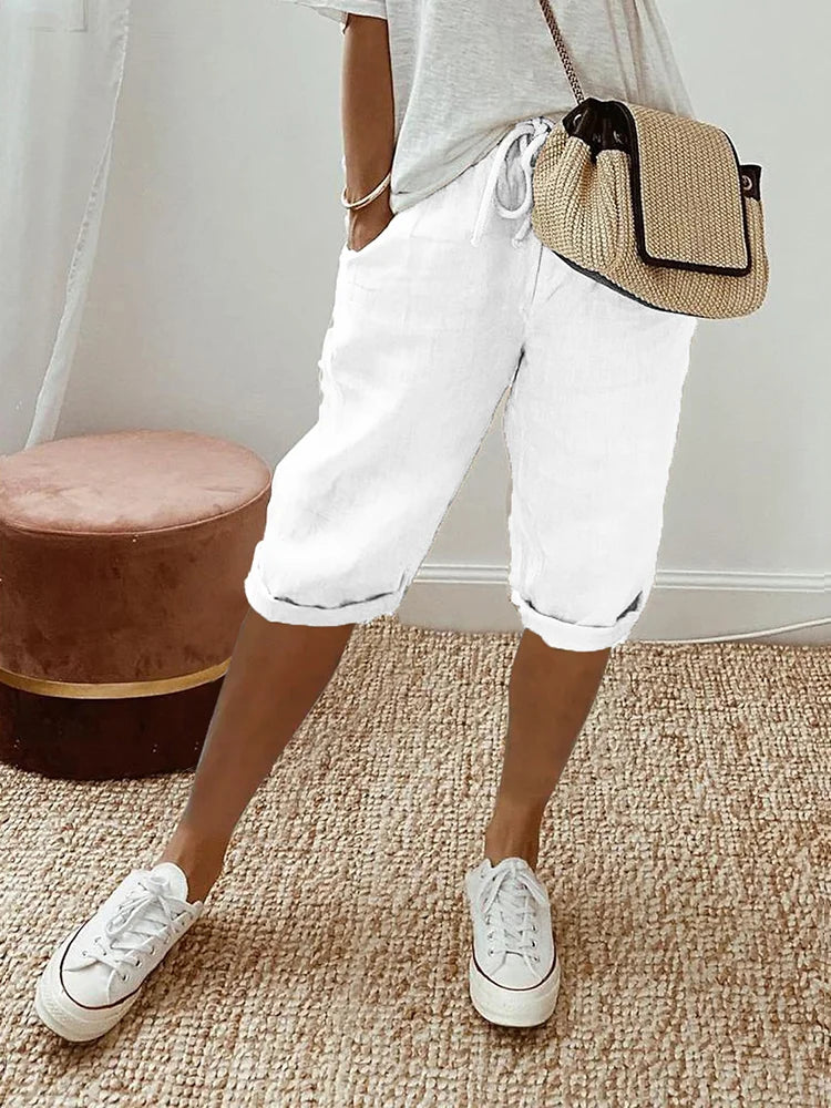 Isla Relaxed Linen Shorts