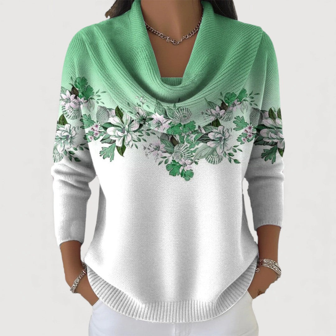 Nora Floral Collared Jumper