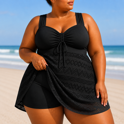 Rosie | Plus Size Elegant Swim Dress Set