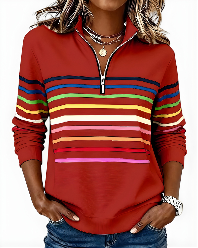 Raina Striped Hoodie