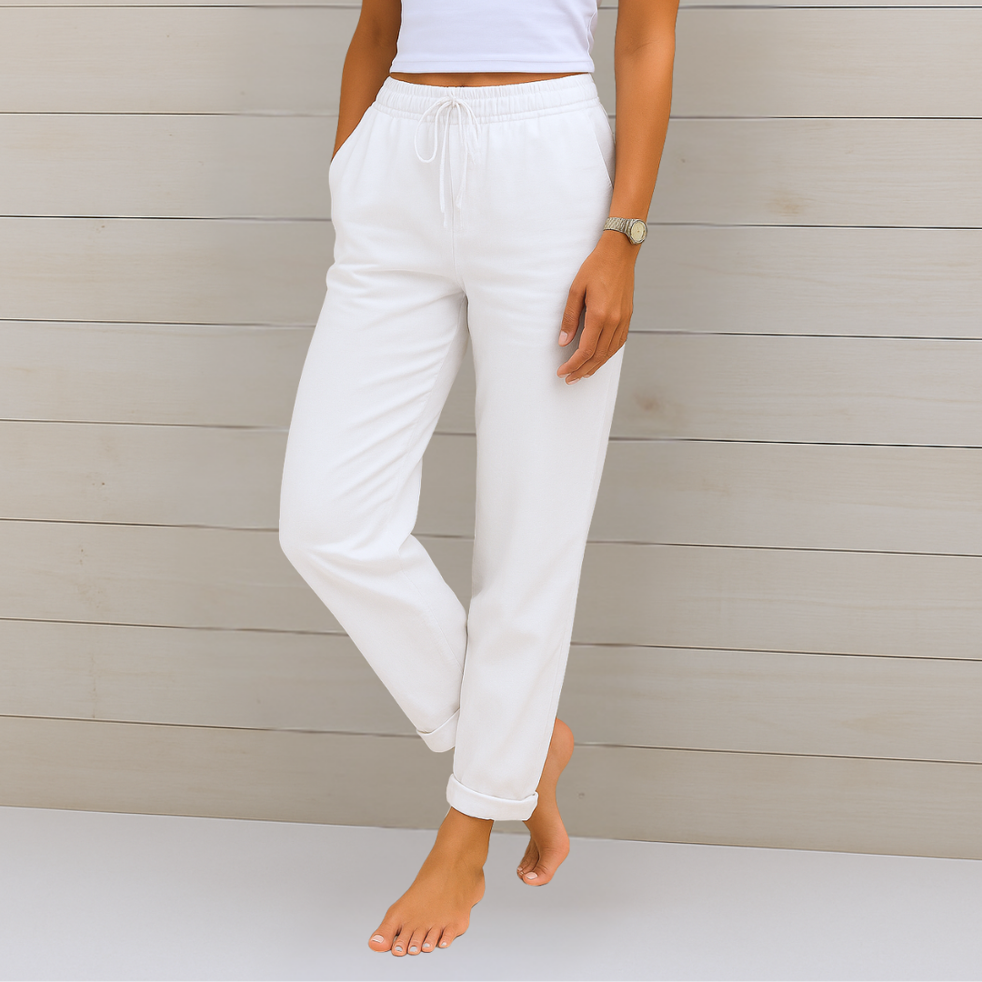 Adrianna Linen Stretch Trousers