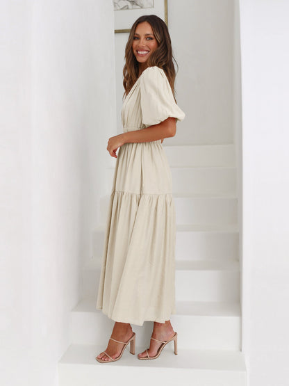 Aurielle™ V-Neck Flow Dress