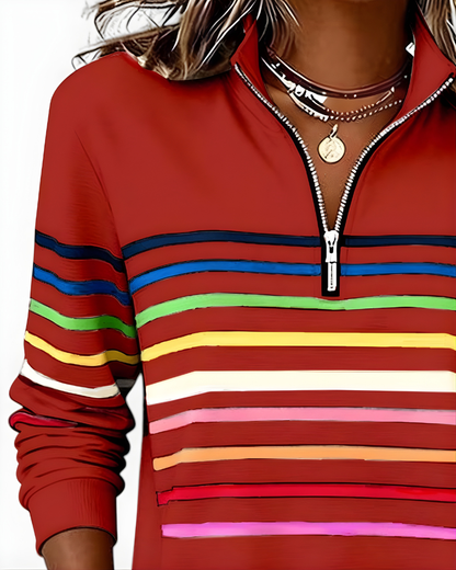 Raina Striped Hoodie