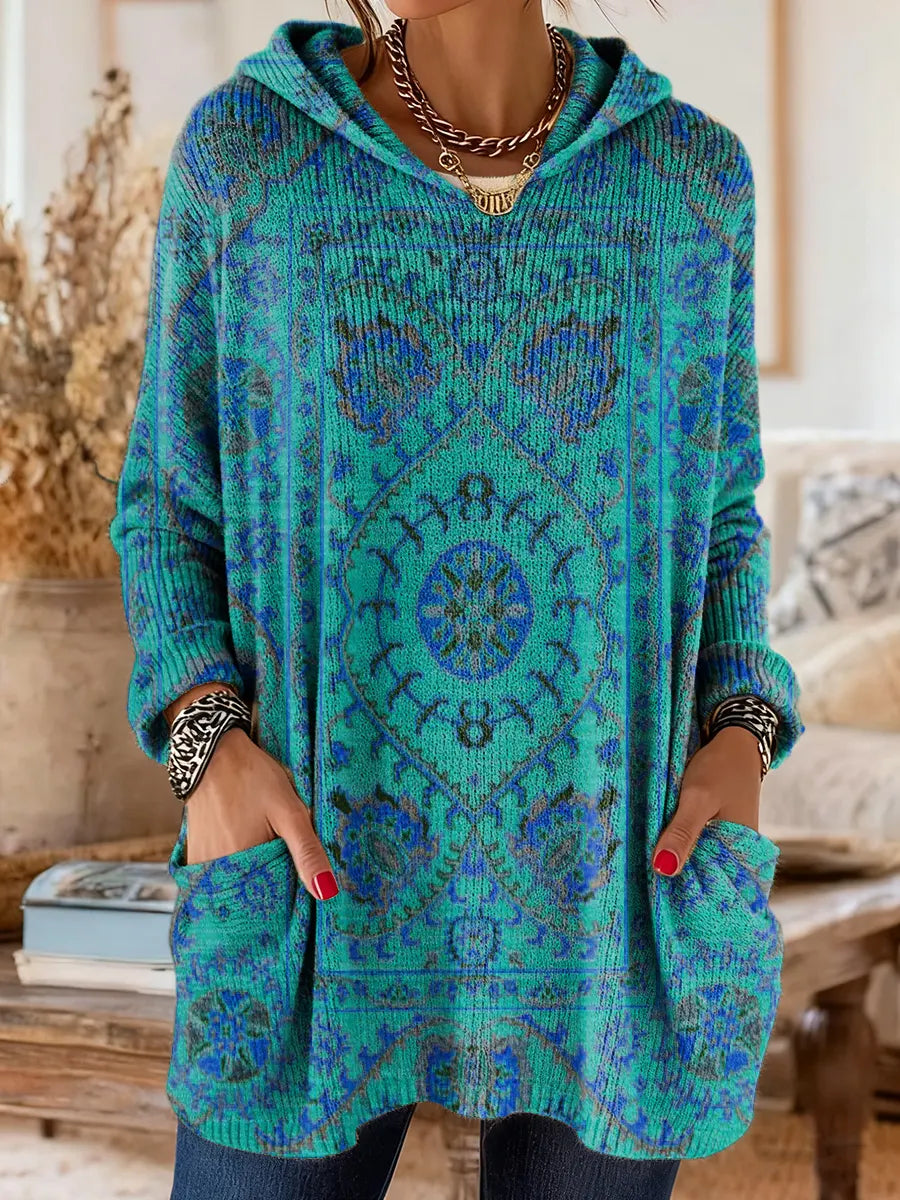 Alice Ethnic Print Hoodie