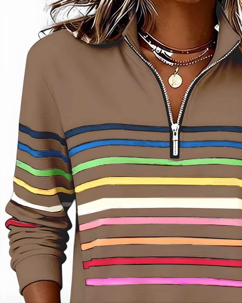 Raina Striped Hoodie