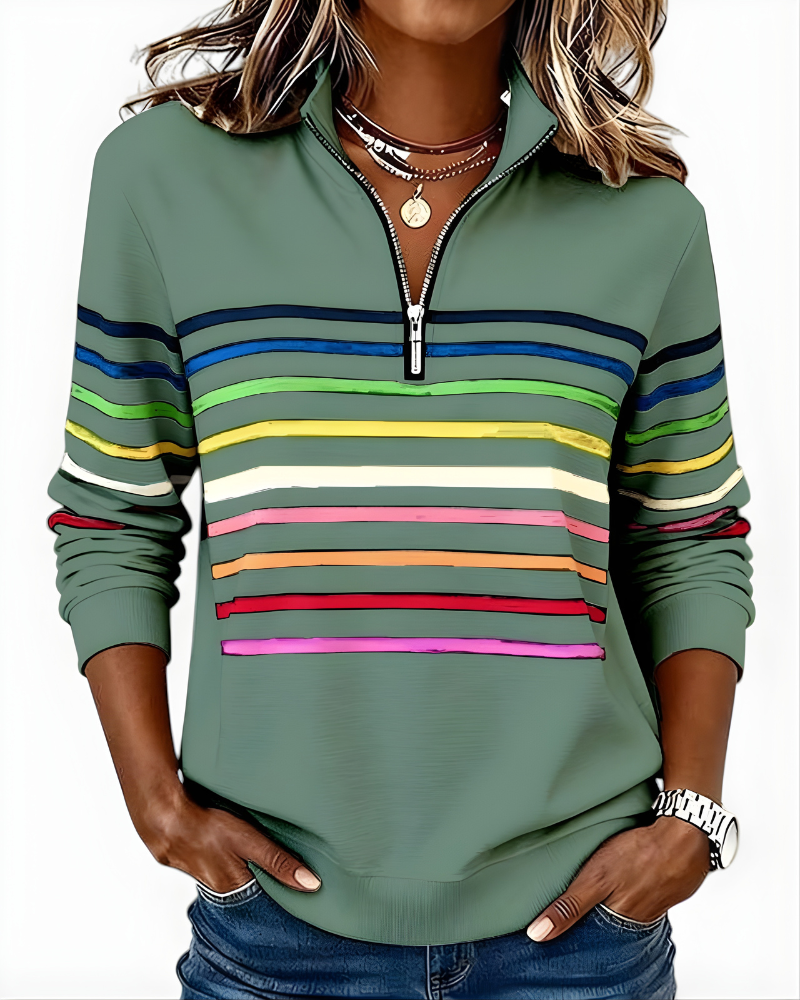 Raina Striped Hoodie