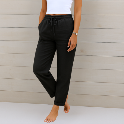 Adrianna Linen Stretch Trousers
