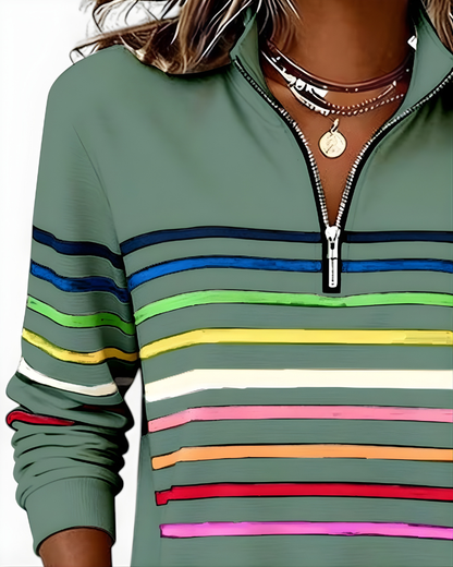 Raina Striped Hoodie