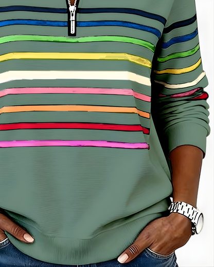 Raina Striped Hoodie