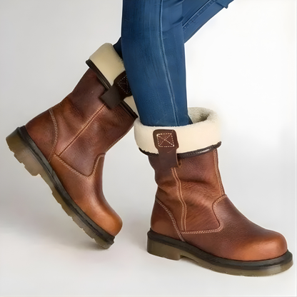 Lilia Lined Leather Boots
