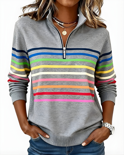 Raina Striped Hoodie