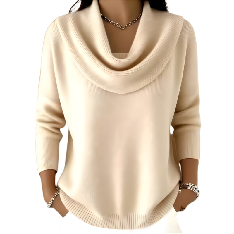 Gwen Draped Collar Sweater