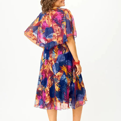 Halle™ Comfortable Belly Coverage Chiffon Dress