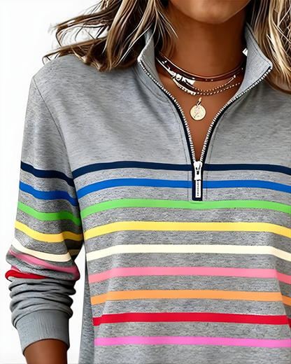 Raina Striped Hoodie