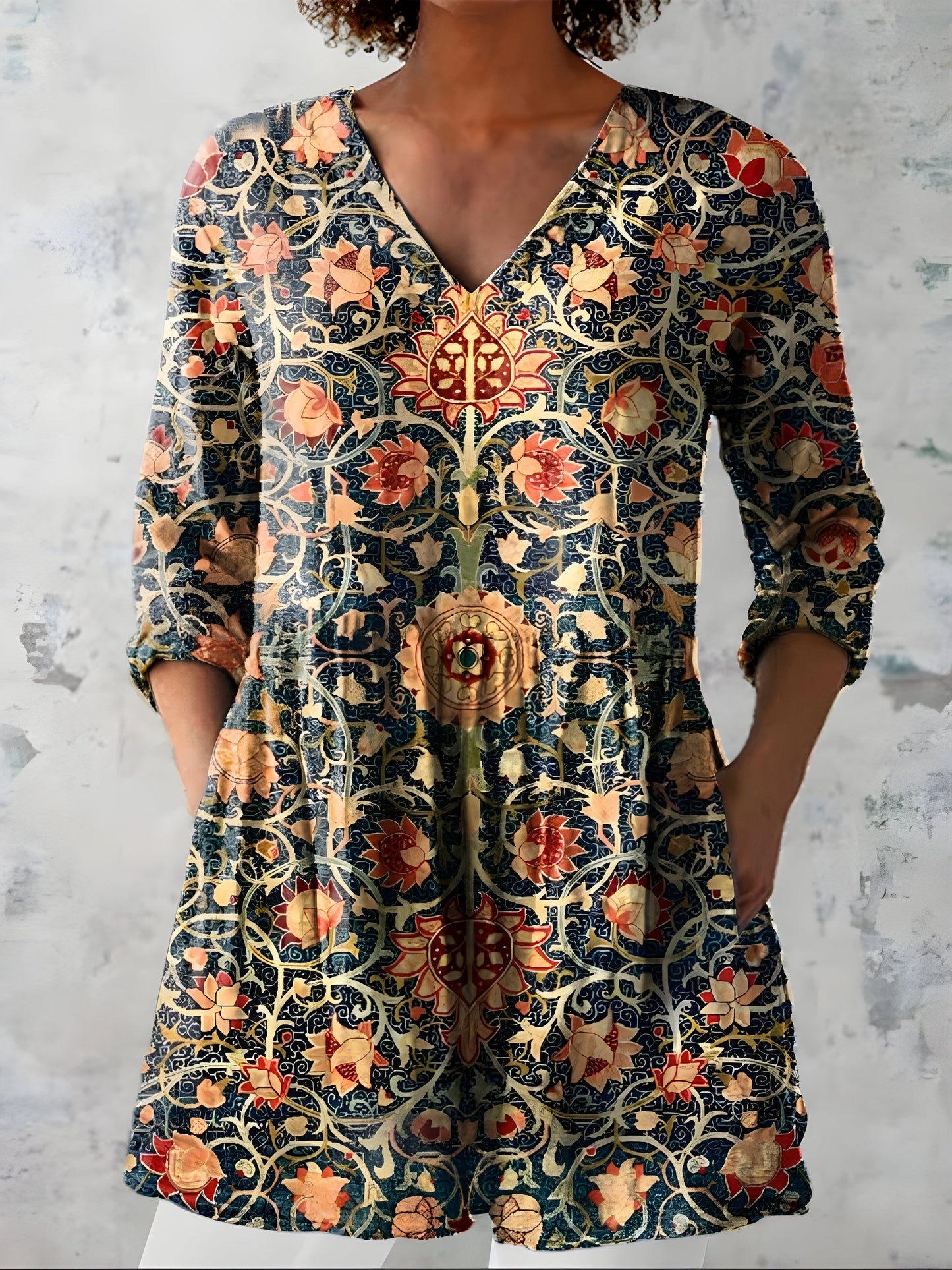 Lilian Flowing V-Neck Blouse