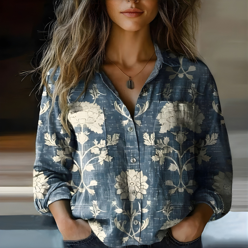 Natalie Printed Blouse