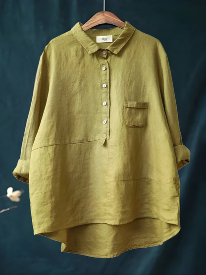 Stella™ Women's Linen Long Sleeve Shirt