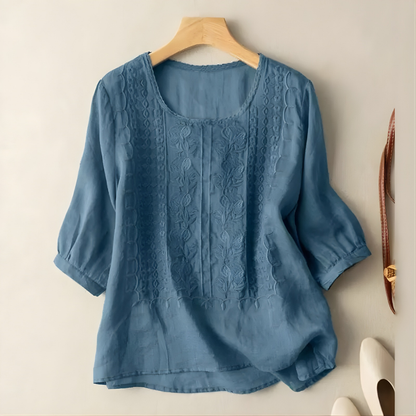 Violet™ Embroidered Boho Blouse