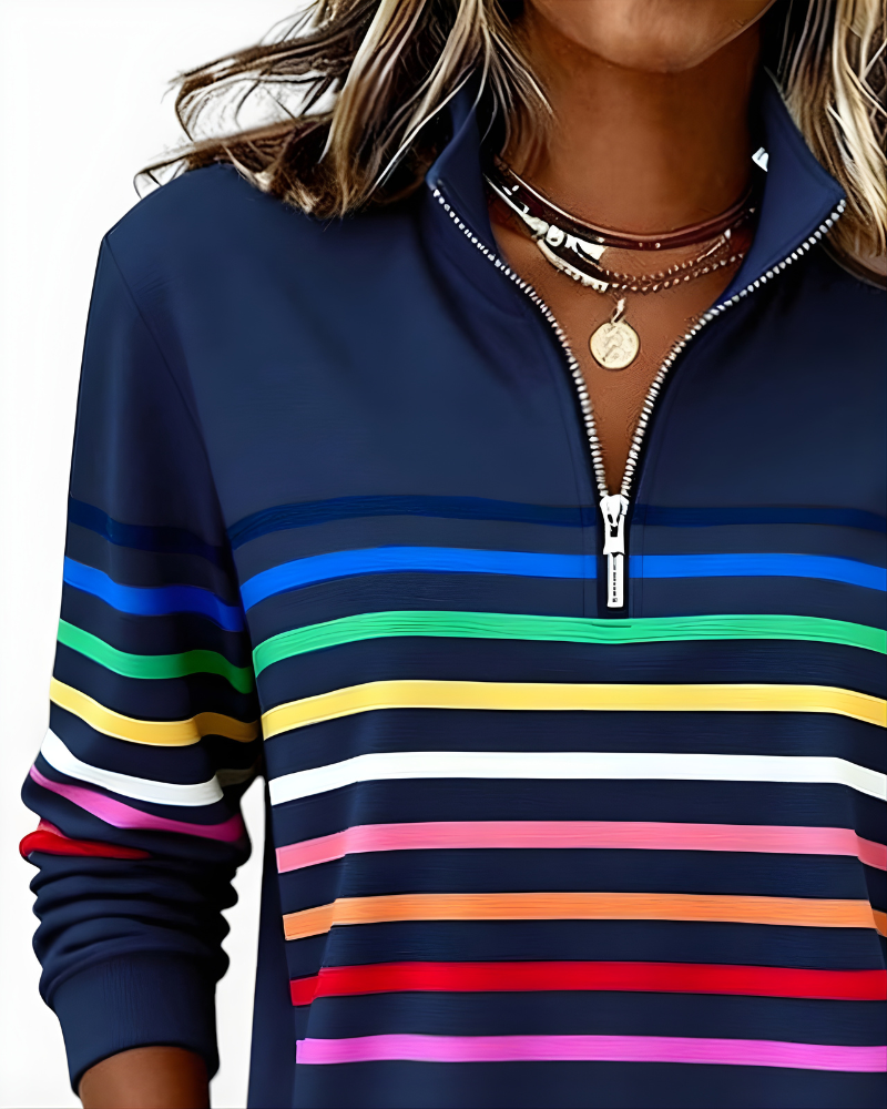 Raina Striped Hoodie