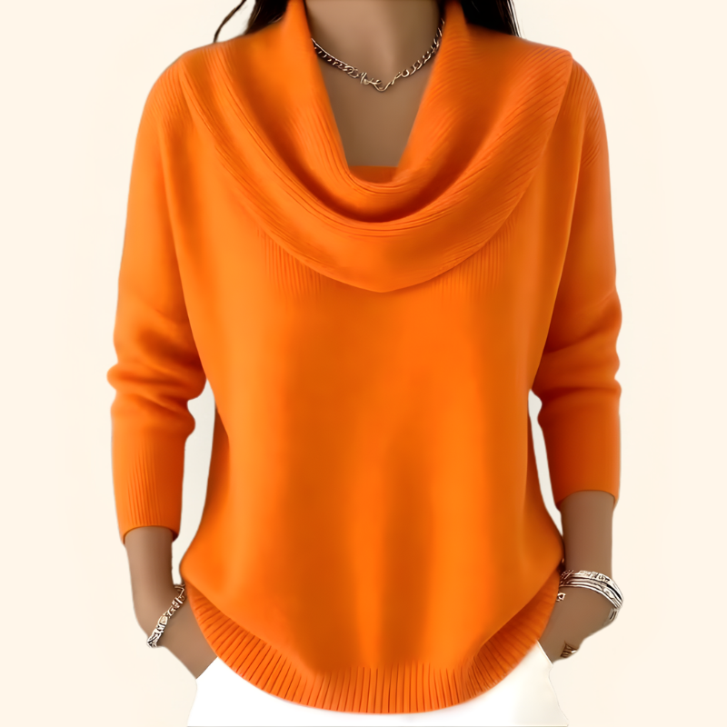 Gwen Draped Collar Sweater