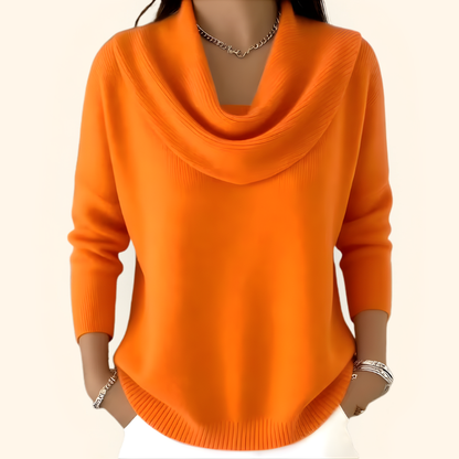 Gwen Draped Collar Sweater