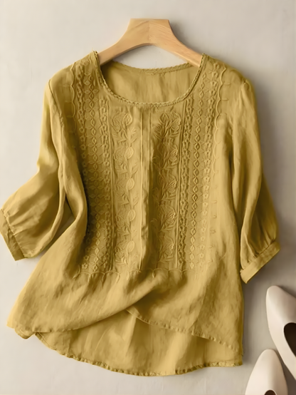 Violet™ Embroidered Boho Blouse