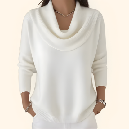 Gwen Draped Collar Sweater