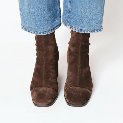 Lilia™ Elegant Suede Ankle Boots