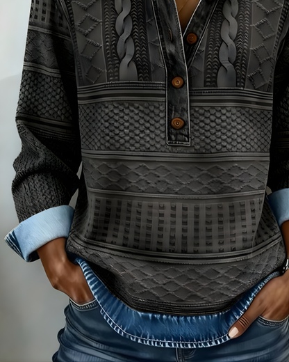 Rowan Half-Button Collared Sweatshirt