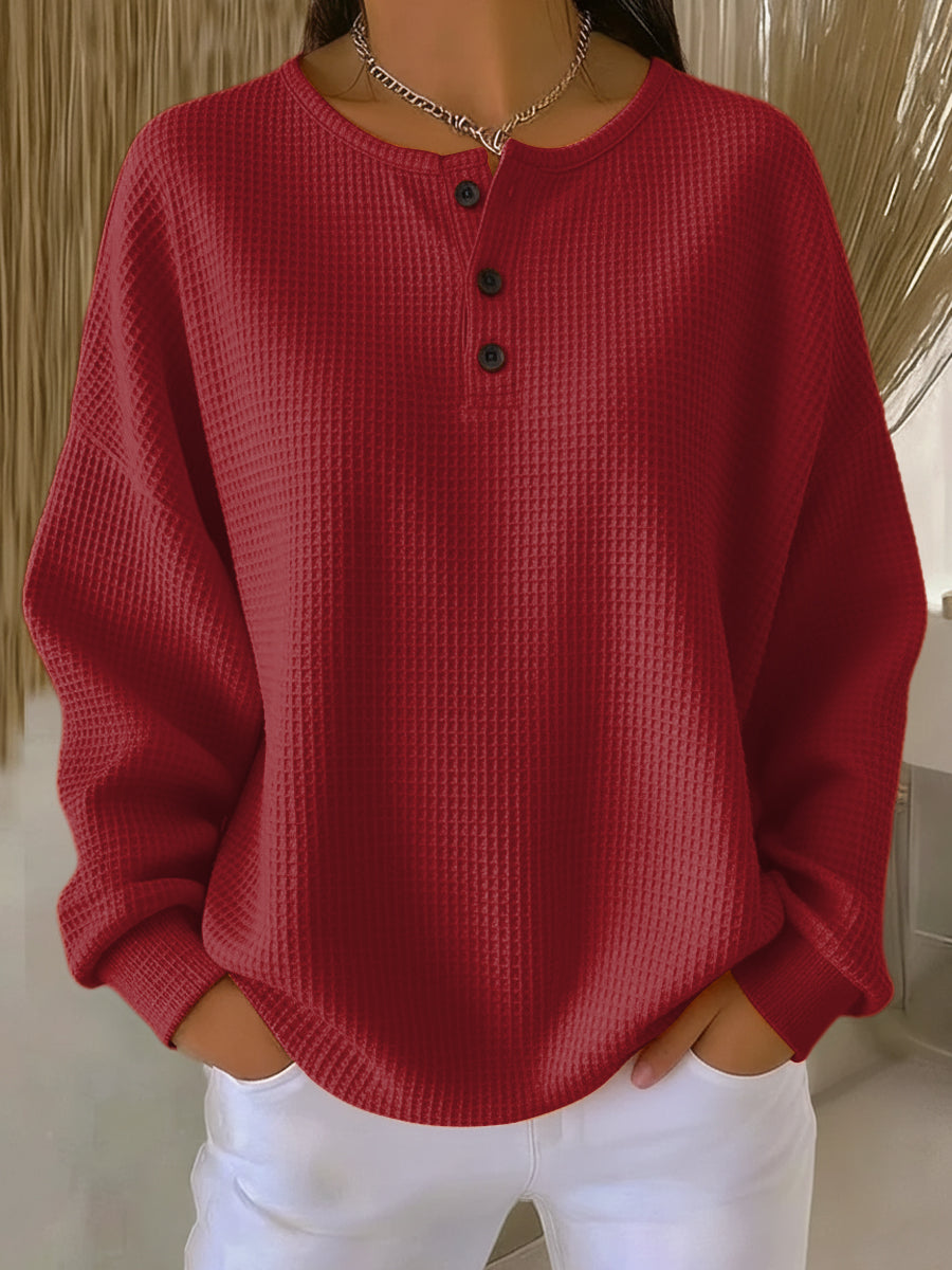 Bristol Waffle Knit Henley