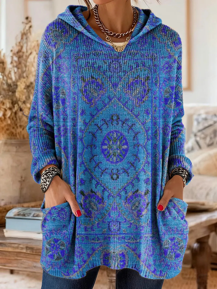 Alice Ethnic Print Hoodie