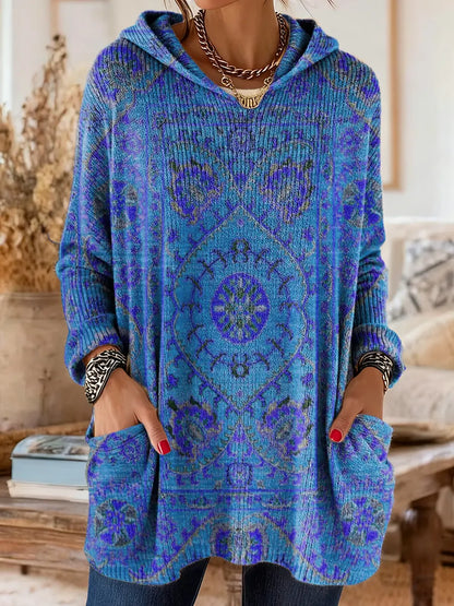 Alice Ethnic Print Hoodie