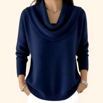 Gwen Draped Collar Sweater