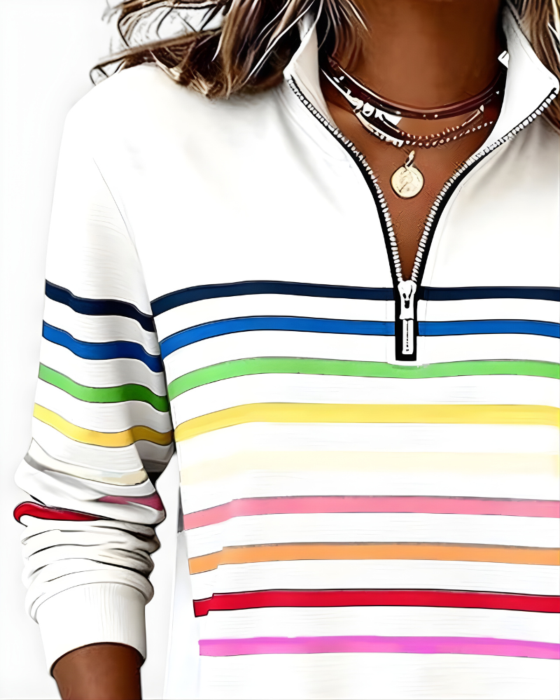 Raina Striped Hoodie