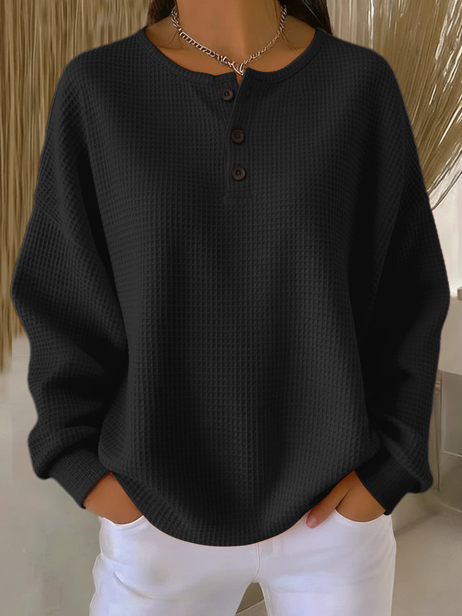 Bristol Waffle Knit Henley