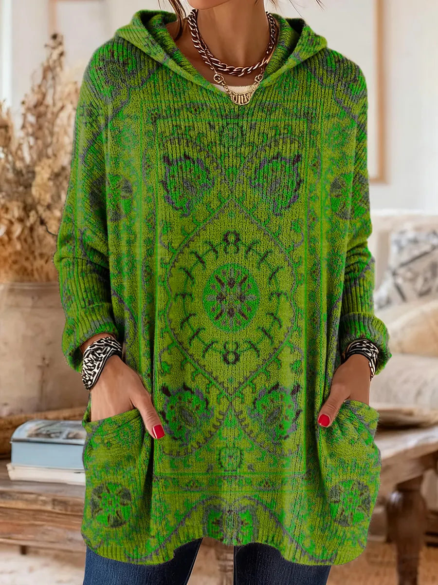 Alice Ethnic Print Hoodie