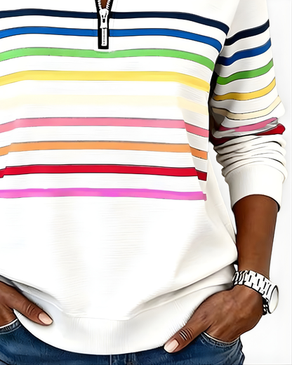 Raina Striped Hoodie