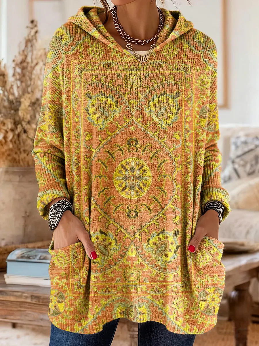 Alice Ethnic Print Hoodie