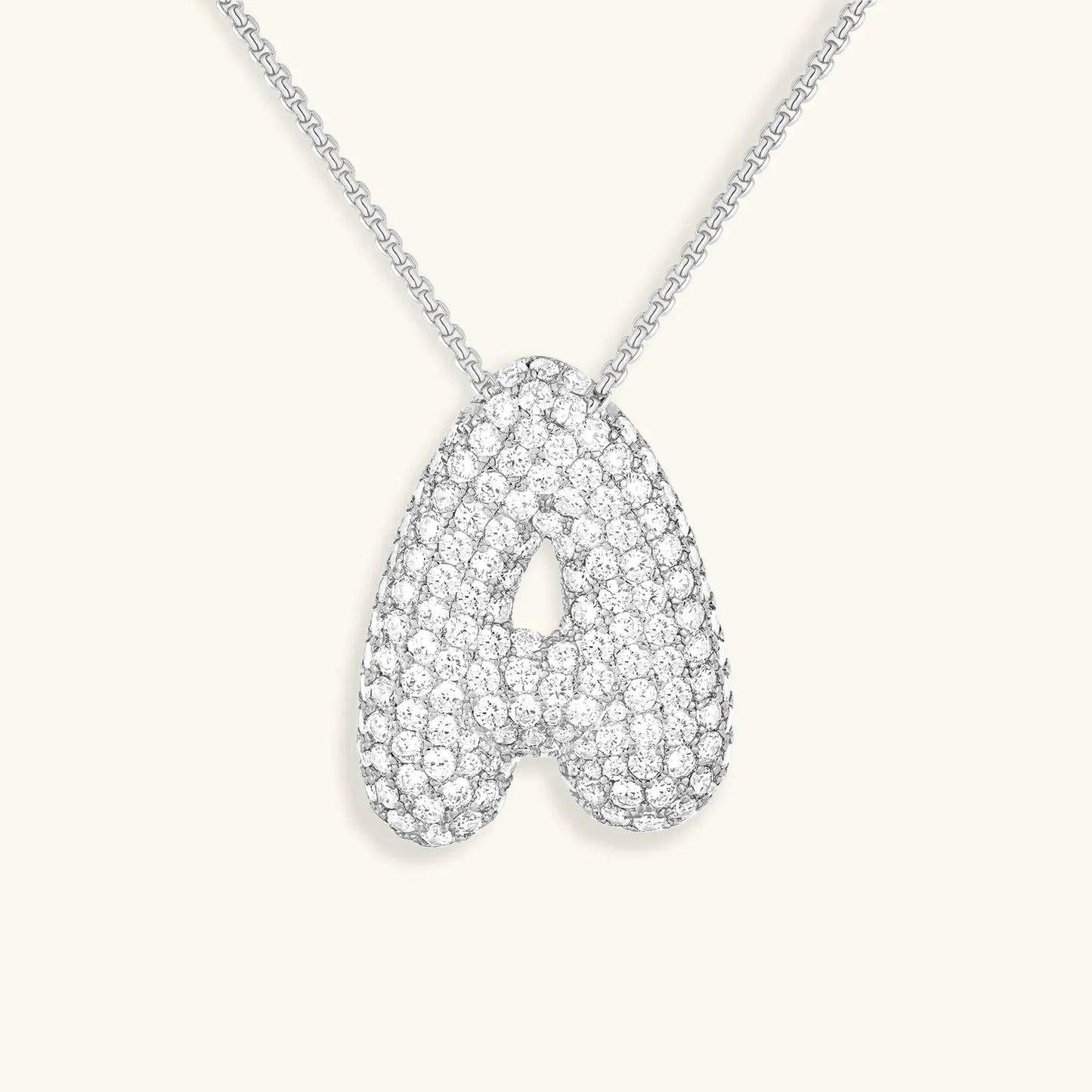Bubble Initial Necklace