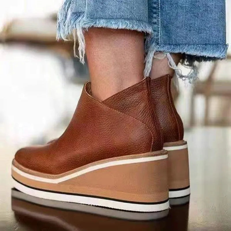 Kamala Wedge Ankle Boots