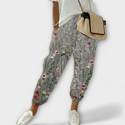 Paulina Cotton-Linen Trousers