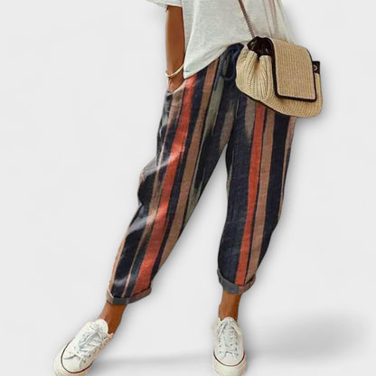 Paulina Cotton-Linen Trousers