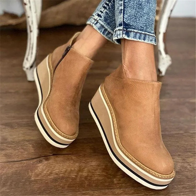 Kamala Wedge Ankle Boots