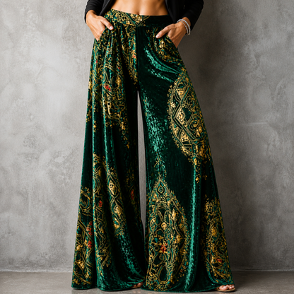 Lucy Boho Wide-Leg Pants