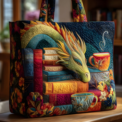Fantasy Dragon Quilted Tote