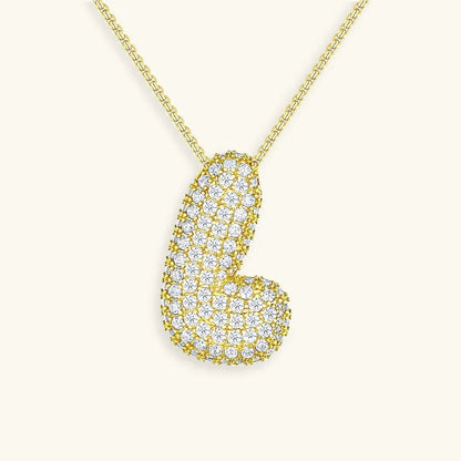 Bubble Initial Necklace