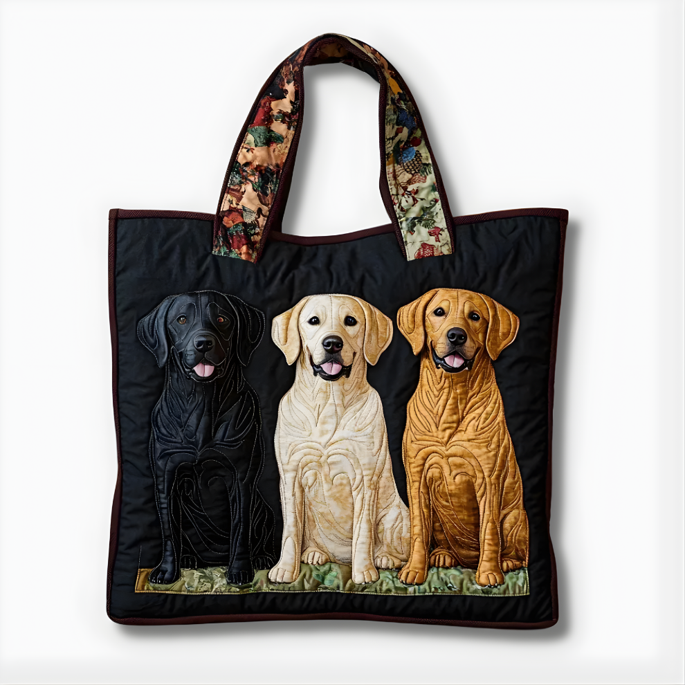 Loyal Labrador Quilted Tote