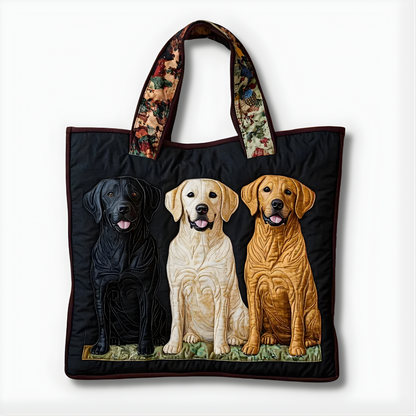 Loyal Labrador Quilted Tote